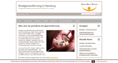 Desktop Screenshot of amalgamentfernung-hamburg.de