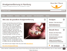 Tablet Screenshot of amalgamentfernung-hamburg.de